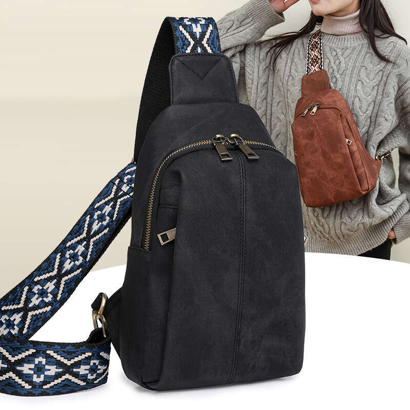 Women's Chest Waist Bag Casual For Women Outdoor Travel With Wide Shoulder Strap Crossbody bag