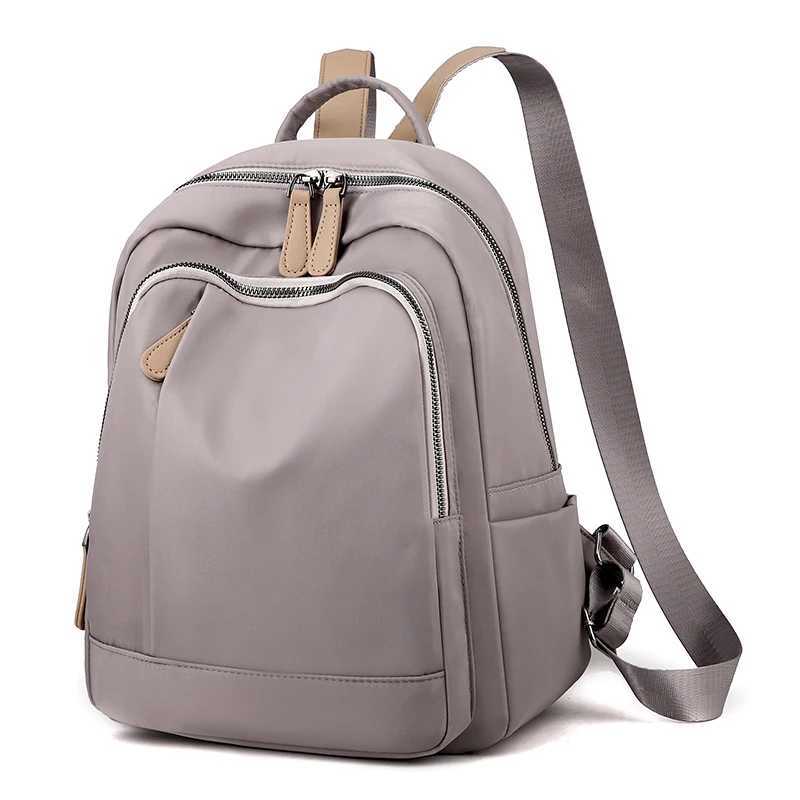Fashionable backpack large capacity travel bag with practical pockets - handbag zipper closure Z250617
