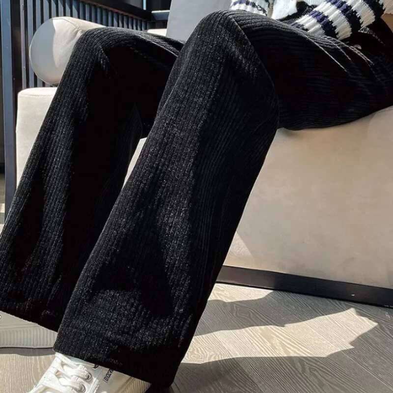 Korean Fashion Long Slacks Female Trousers Classic Outfits Trends 2025 High Quality Womens Pants Aesthetic Elastic 90s Clothing