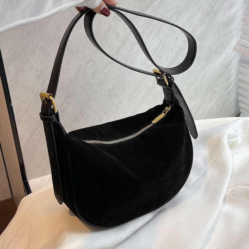 High-End Suede for Women 2025 Autumn Winter New Trendy Fashionable Shoulder Crossbody Dumpling Bag