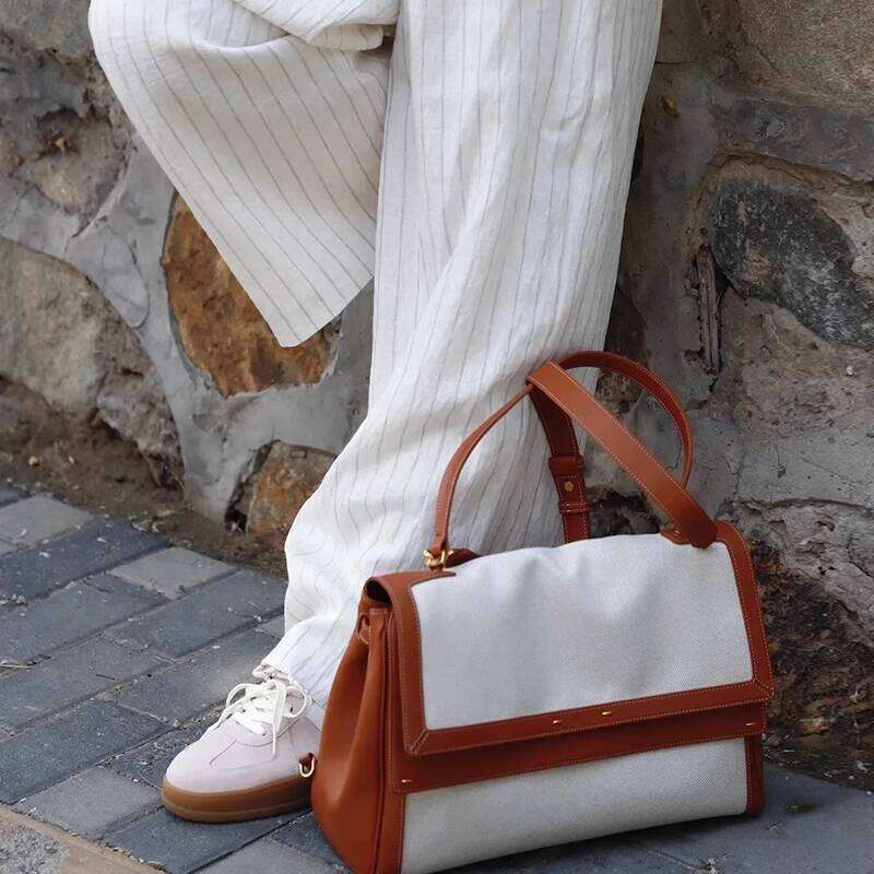 Trendy AKI Style Women s Fashion Versatile Commuter High End Large Capacity Briefcase Tote Bag for