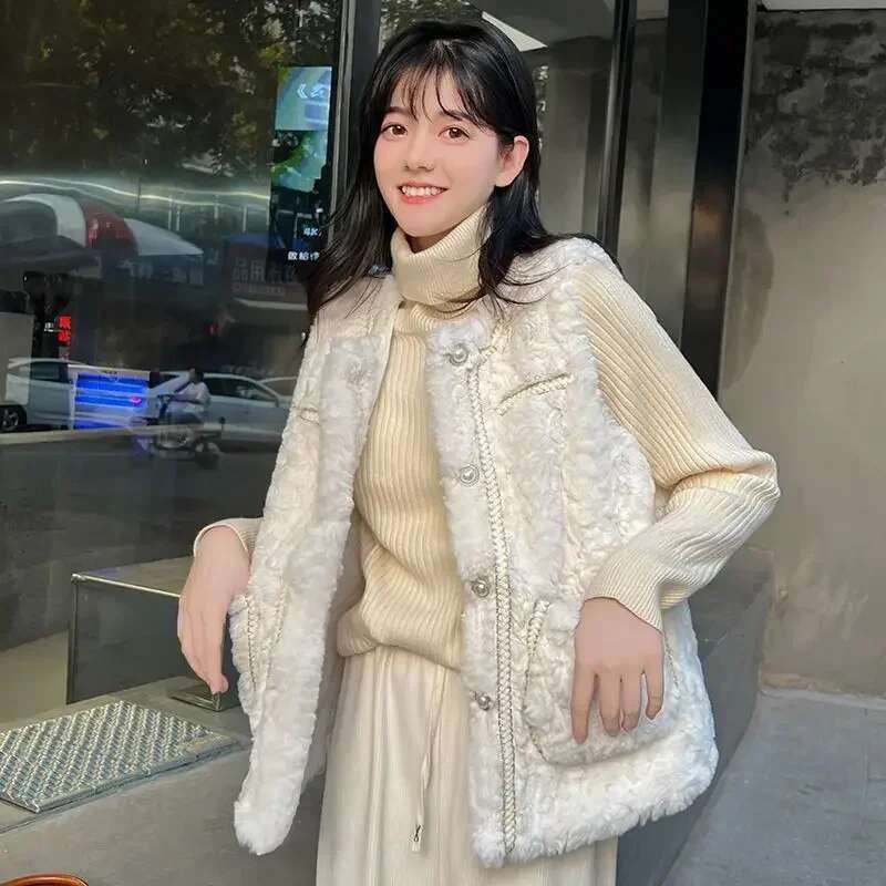 Clothes Fashion 2025 Womens Vests Solid Color Working Lightweight Warm Coats on Sale Lady Padded Cotton Giletes Casual Autumn