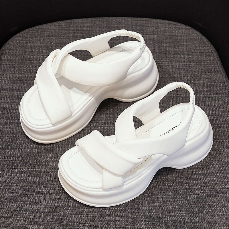 Platform For Petite Women New 2025 Summer New Fashionable Versatile Outdoor Wedge Height Increasing Casual Sports Sandals