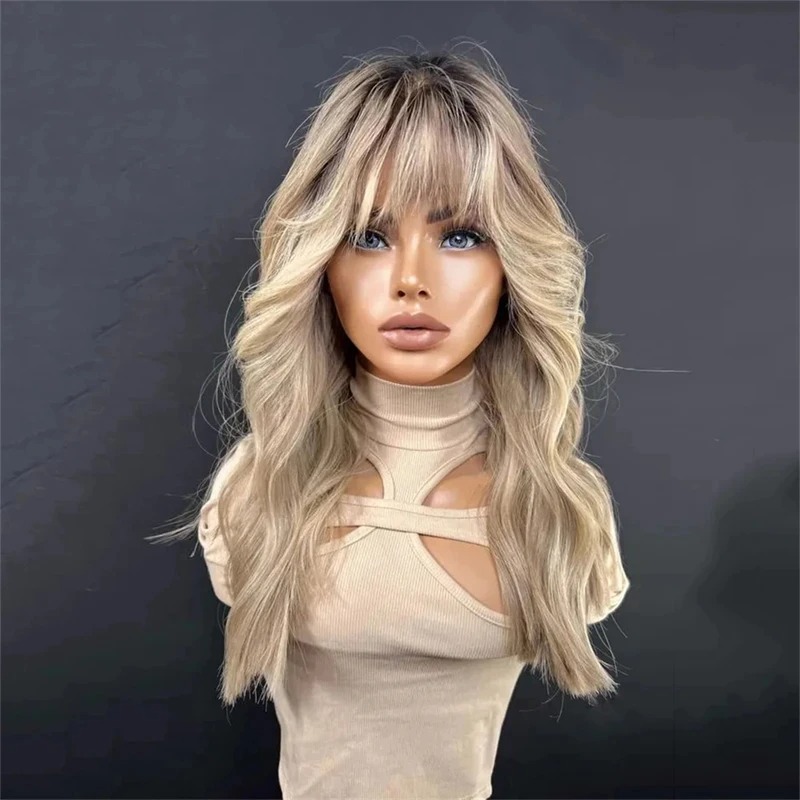 Lace Front Wig Human Hair 13x4 Blonde Human Hair Wigs 250% Density Body Wave Lace Front Wigs Human Hair Pre Plucked Wear And Go Synthetic