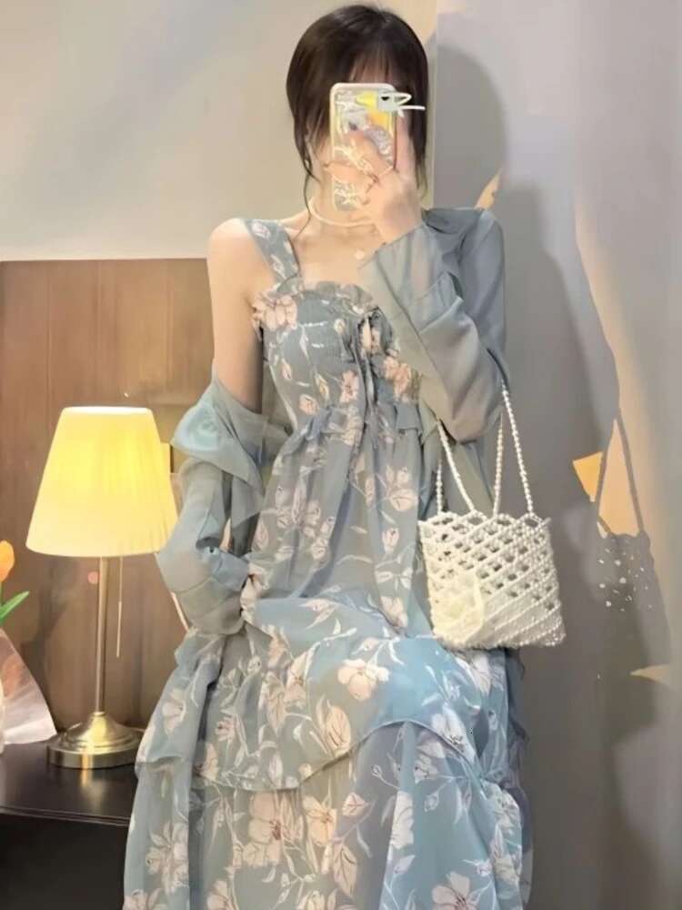 Dresses for Women Holiday Floral Woman Dress BeachFlower Long Maxi X Clothes Fashion Summer 2025 Korean Style Xxl Elegant Chic