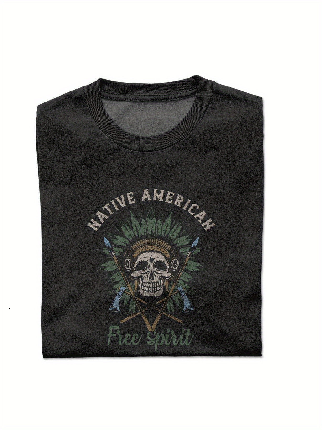 Dongdumaoyi S-3Xl T Shirts Cotton Round Collar White Text Men Black Adult Skull Short Sleeve 180G 52e8