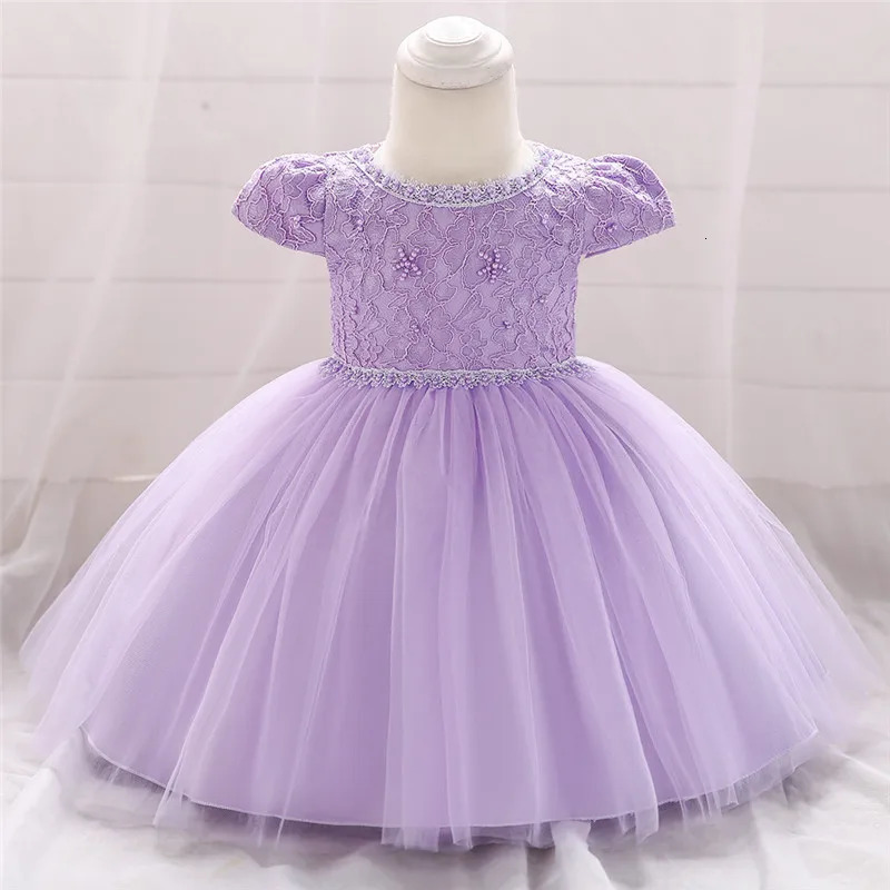born Girls White Baptism Dress Infant Baby 1st Birthday Princess Party Dresses Toddler Summer Clothes Baby Christening Gown 250617