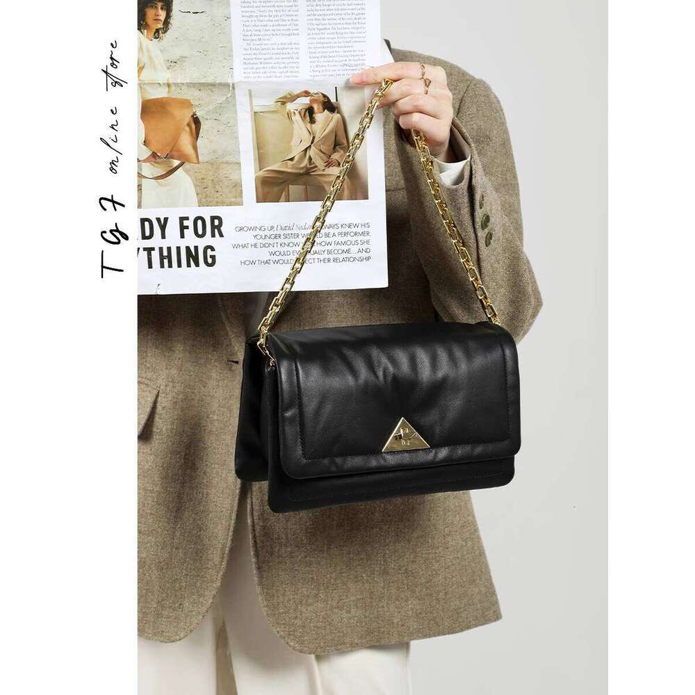 Trendy Bags for Women New High End Niche Design Soft Leather Shoulder Crossbody Chain Bag