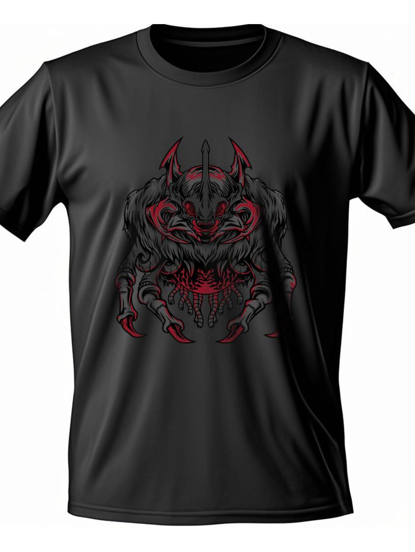 Dongdumaoyi Tiger Short Sleeve Graphics Adult White S-3Xl T Shirts Round Collar Black Cotton 180G Men 5599