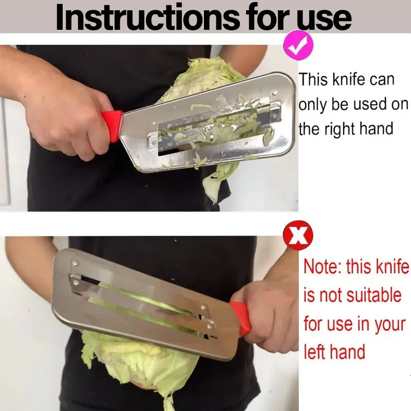 Multifunctional Stainless Steel Cabbage Slicer Kitchen Grater with Sharp Steel Blade for Fruit Vegetable Kitchen Cooking Gadgets 250614