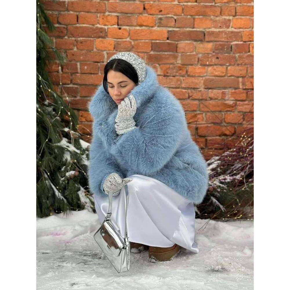 Thick Warm Women Coats Turn-down Collar Faux Fur Pocket Jackets Outwears 2024 Autumn Winter Soft Fluffy Ladies Overcoat