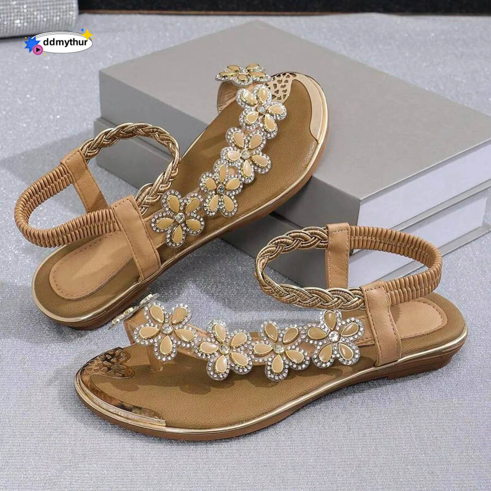 Thong For Cool Slippers Female Soft Soled Non Slip Wear Resisting Flat Beach Flops Lady Women Sandals 37 ddmythur