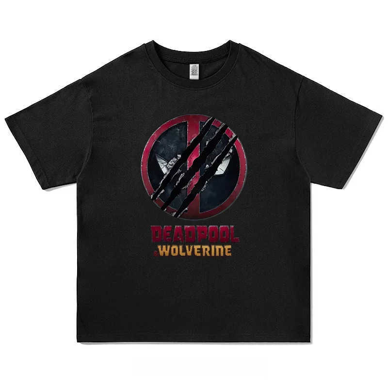 Disney Deadpool Wolverine 3 Cotton Kids T-shirt Anime Movie Short Sleeve Tshirt Child Tee Boy Girl Tops Print Fashion W250617
