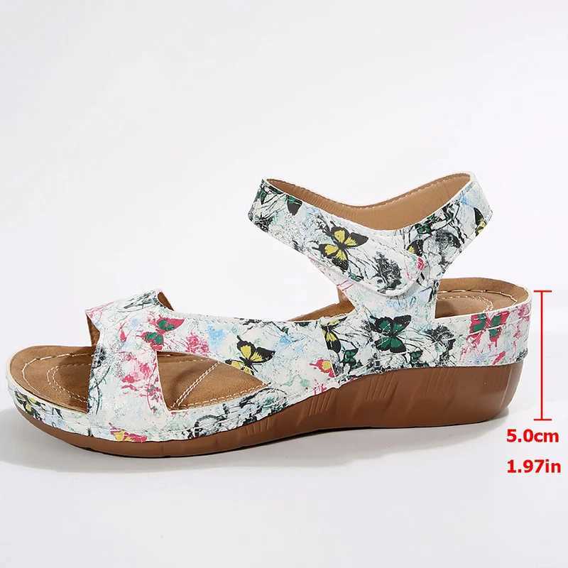 Womens Sandals 2025 Summer Sandals Women Heels Sandalias De Mujer Casual Wedges Footwear Summer Shoes Woman Soft Heeled Sandals Z250617