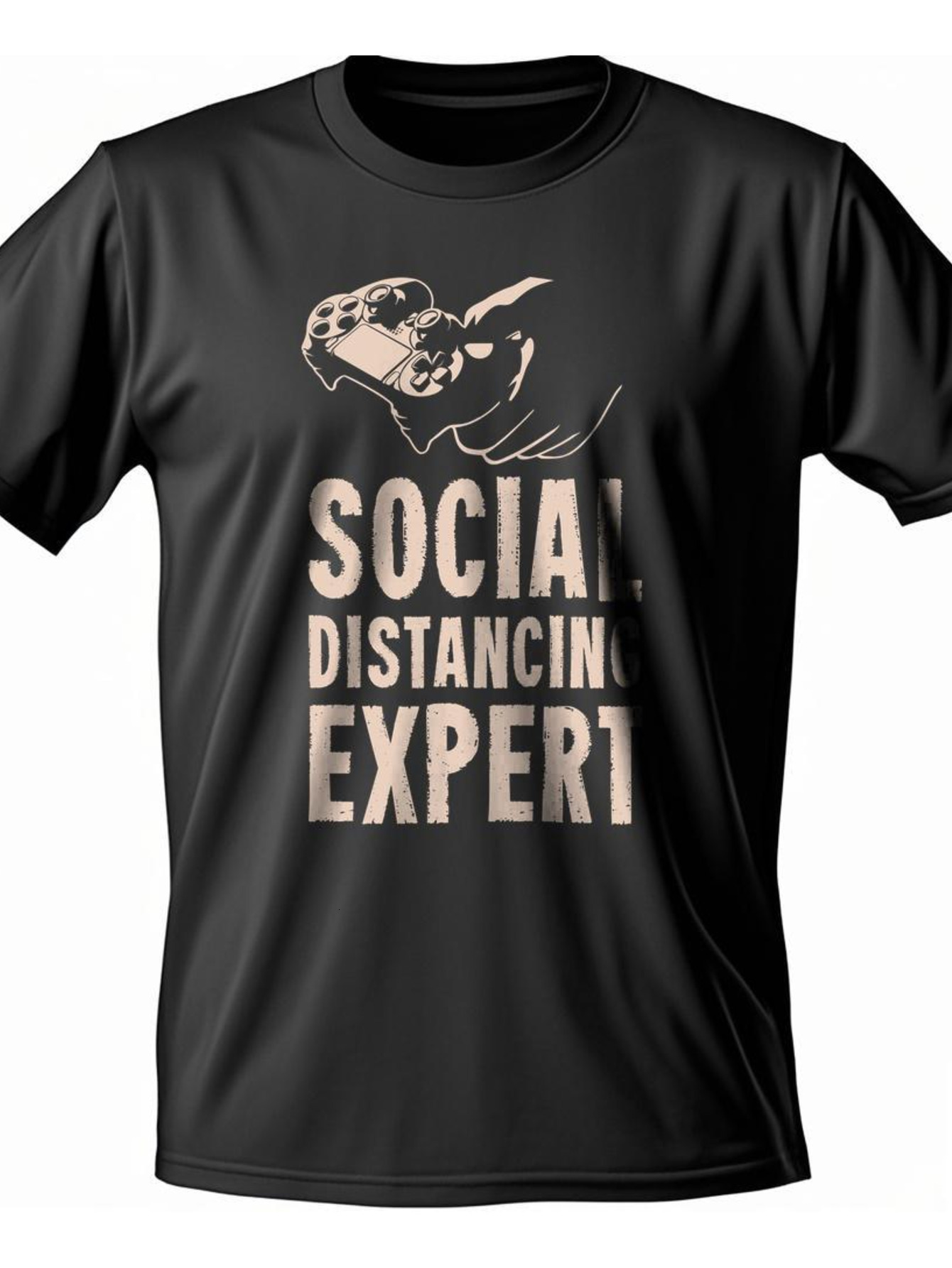Dongdumaoyi Round Collar White S-3Xl Adult Short Sleeve Cotton Skull 180G Men Text T Shirts Black 2697