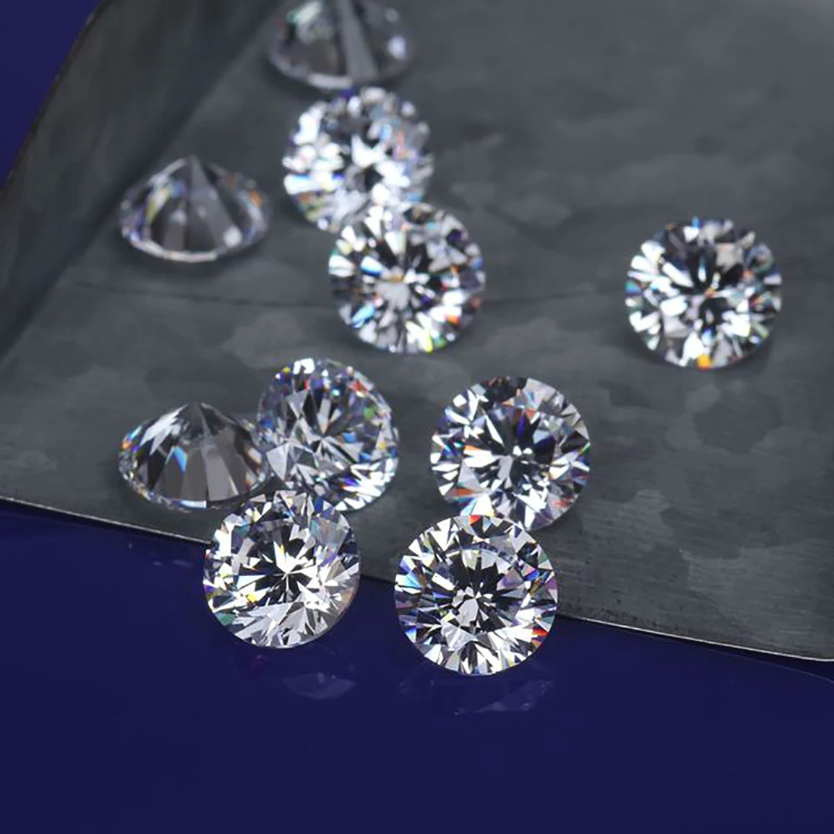 Rromotion 11pcs to 340pcs Small Loose Gemstones 0.8mm to 2.9mm 1CT D Color Diamond Gem for Jewelry Material Wholesale 250617