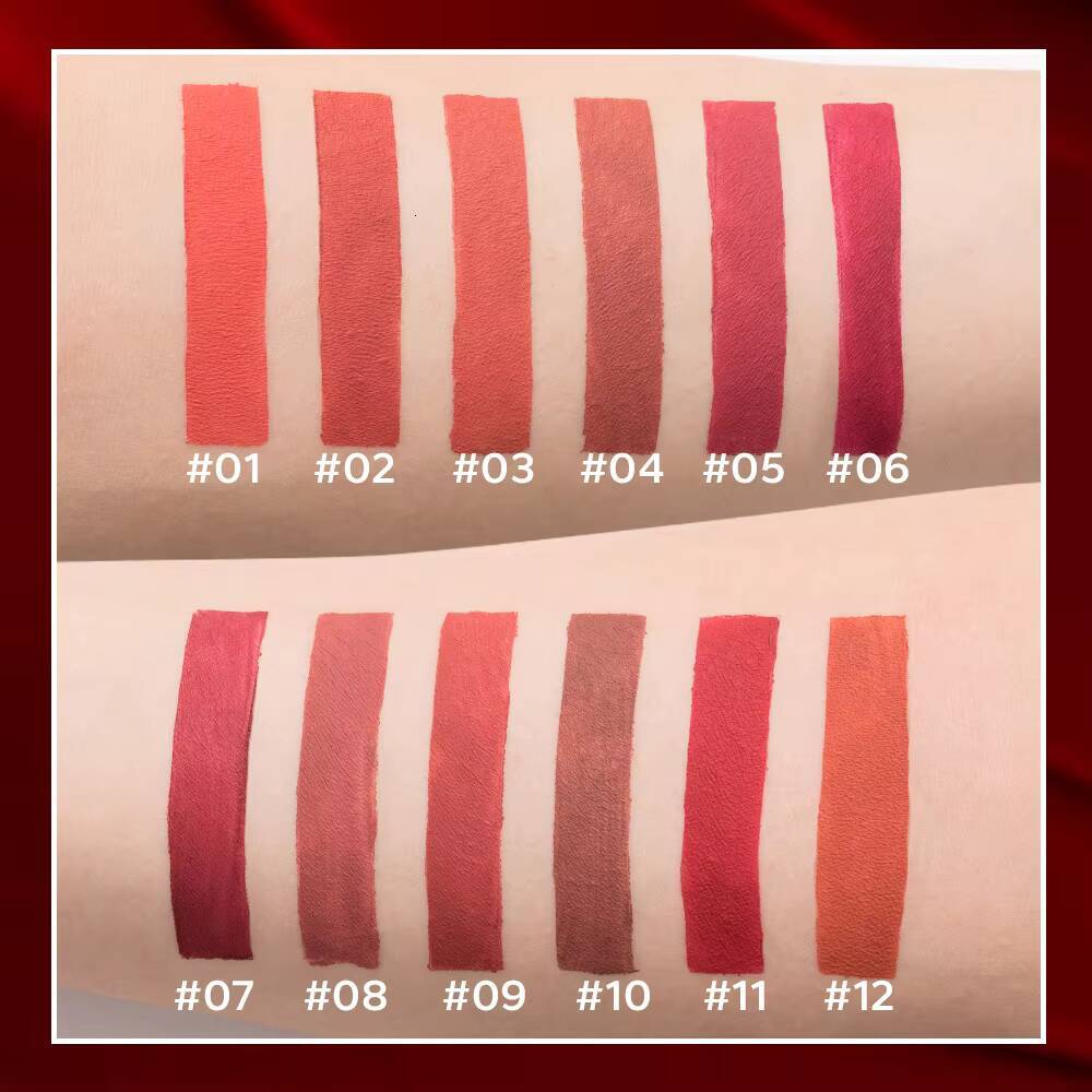 BEAUTY GLAZED 24H Long Lasting Liquid Waterproof Lipstick Gloss Makeup Matte Lip Tint Maquiagem Make Up happy