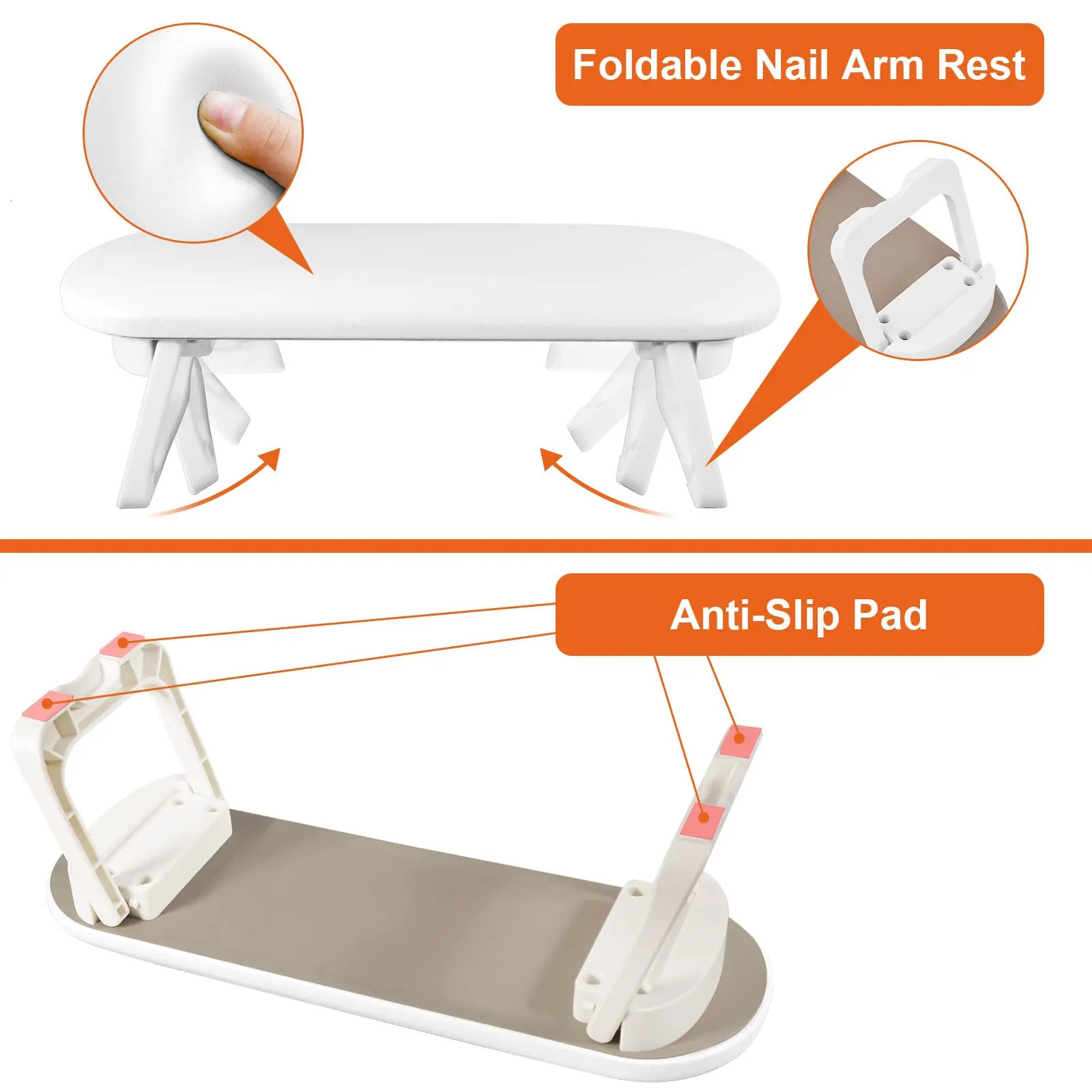 Foldable manicure hand pillow manicure stand hand pillow cushion light simple and easy to clean manicure table mat ma 250612