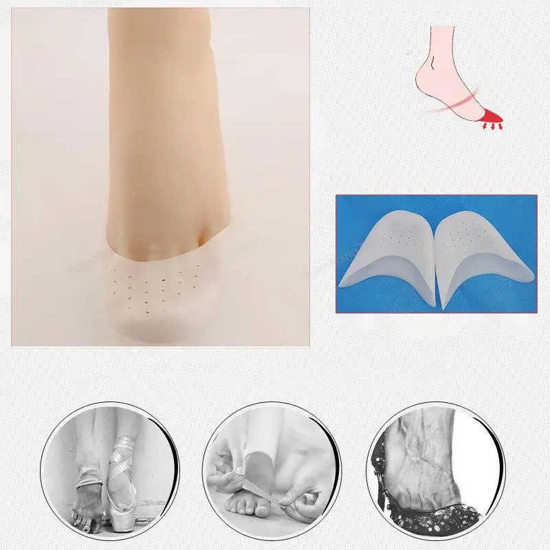 Silicone Toe protection Forefoot Pads Insoles Comfortable Shoe Pad Pain Relief Silicone Non-slip Shoe Insole for Women Foot Care 250613