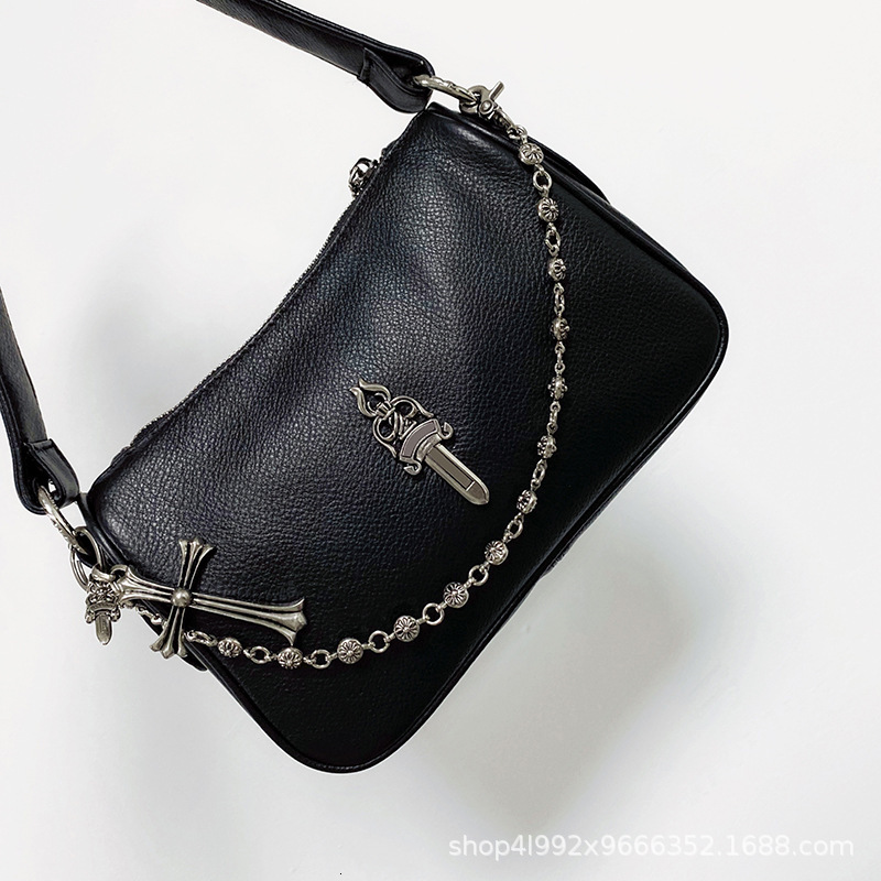 Small Sword 2025 New Genuine Leather Women's Chain Chicken Nugget First Layer Cowhide High-end Underarm Bag