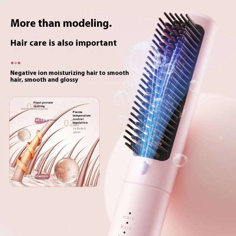 New Style Comb Automatic Shaping Straight Curls Negative Ion Hair Care Cold Air Curling Iron
