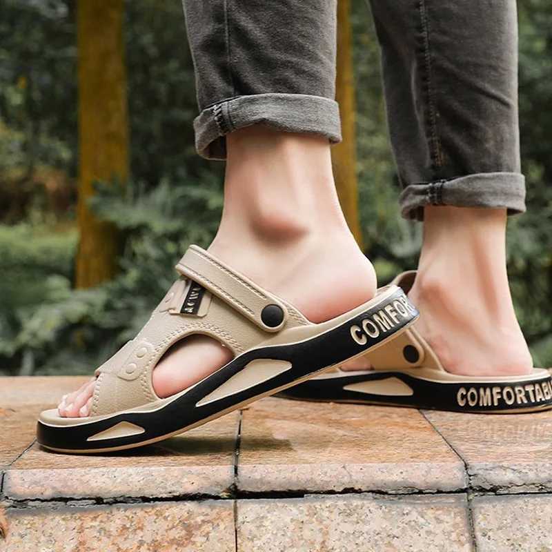 Smile Men Shoes Suitable for Indoor And Outdoor Summer Fashion Sandals Breathable EVA Beach Sandals Dual-purpose Casual Slippers Z250617