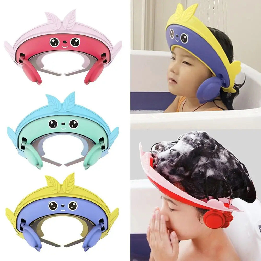 Adjustable Baby Shower Caps Waterproof Bath Visor Kids Boys Girls Shampoo Hat Protect Head Cover Ear Shield Wash Hair Cap 250617