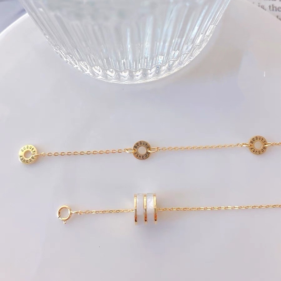 Trendy Titanium Steel Light Double Row Ice Crystal Waist Necklace Ins Female Niche High-end Clavicle Chain