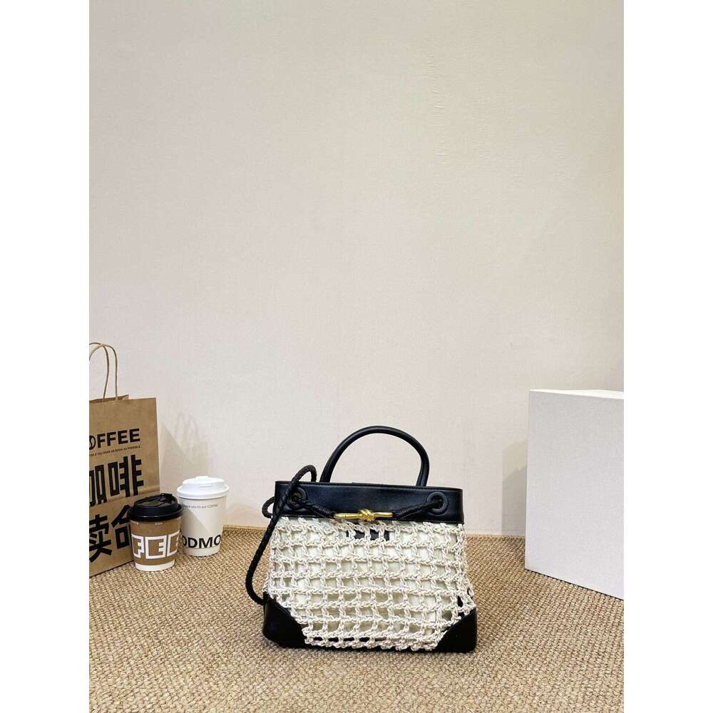 Old Money Style Minimalist Cowhide Andiao Woven Large Capacity Commuter Tote Bowknot Single Shoulder Crossbody Women s Bag
