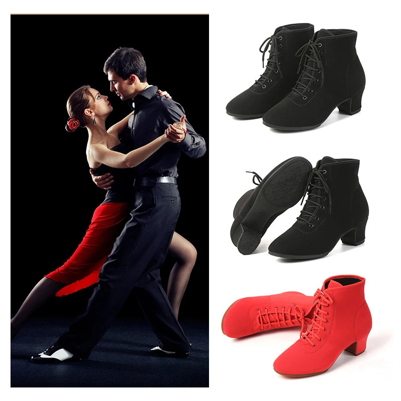SWDZM Women Shoes Ballroom Dance Shoes Soft Sole Waltz Women Tango Jazz Latin Dance Shoes Middle Heel Ladies Dance Sneakers 250613