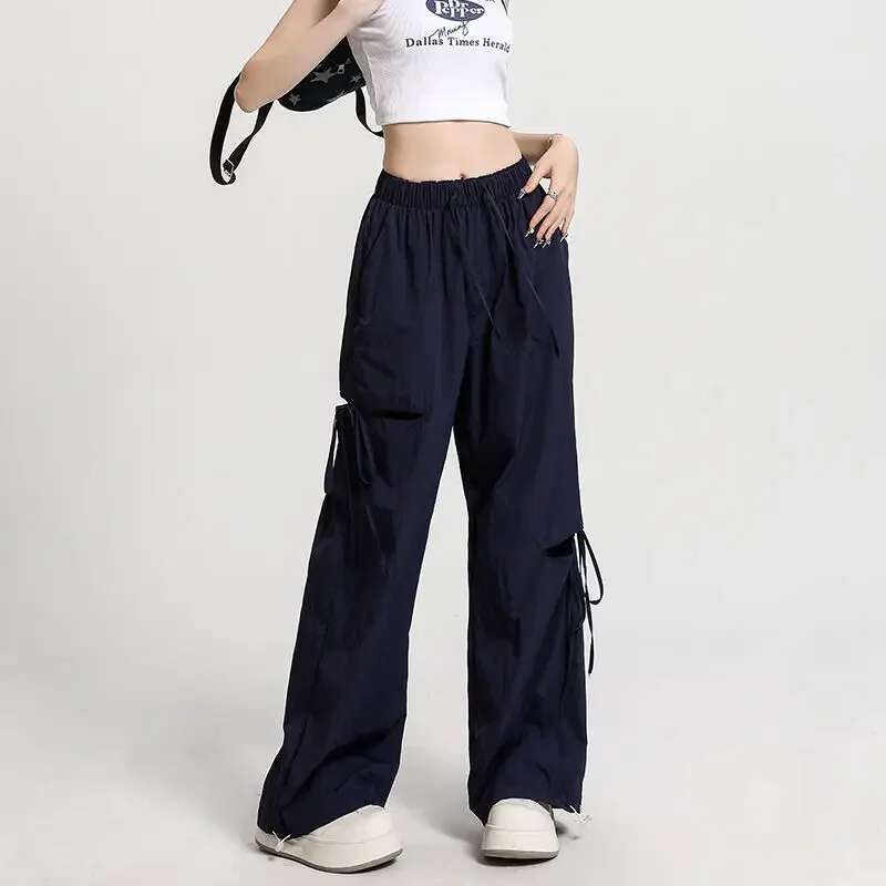 High Waist Woman Trousers Original Pants for Women Long Aesthetic New In Clothing Quality Chic and Elegant All Medium 90s Xxl G