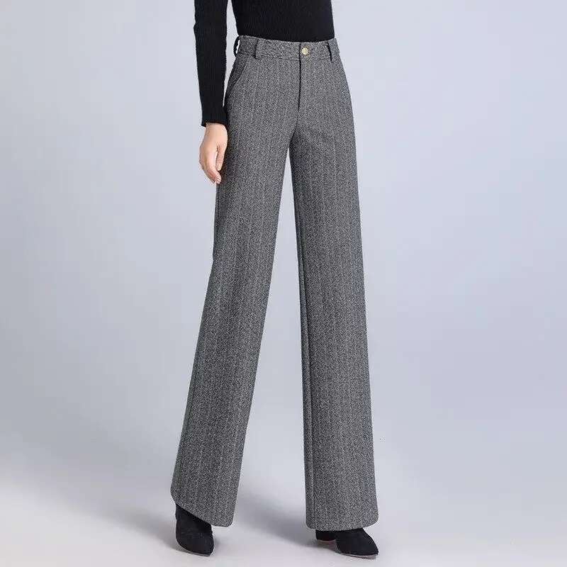 Long Straight Leg Casual Pants for Women Korean Fashion One Size Autumn 90s Xxl Aesthetic Original Y2k Streetwear Woman Trousers