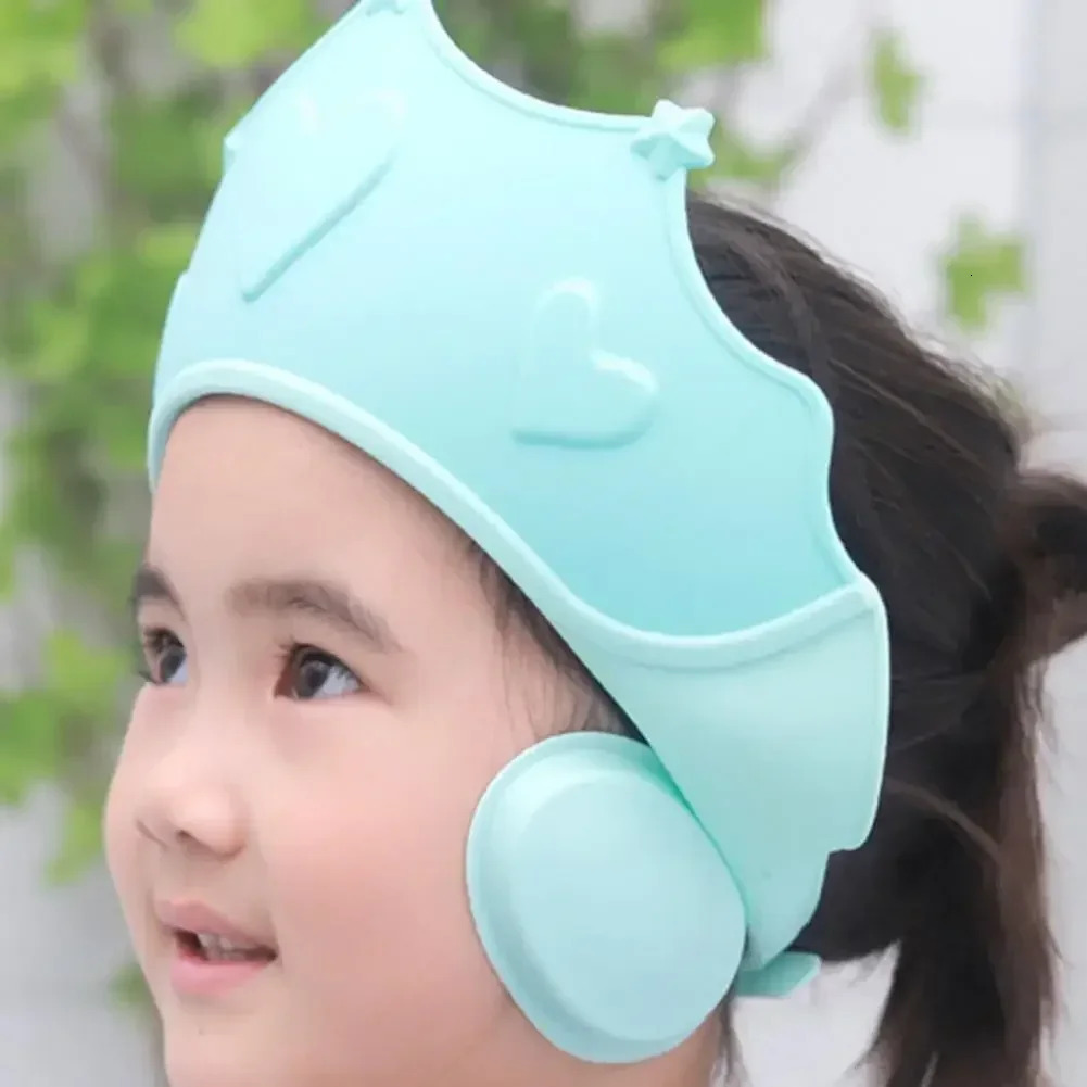 For Kids Ear Protection Safe Children Shampoo Bathing Adjustable Hair Wash Hat Shower Protect Head Cover Shower Soft Cap 250617