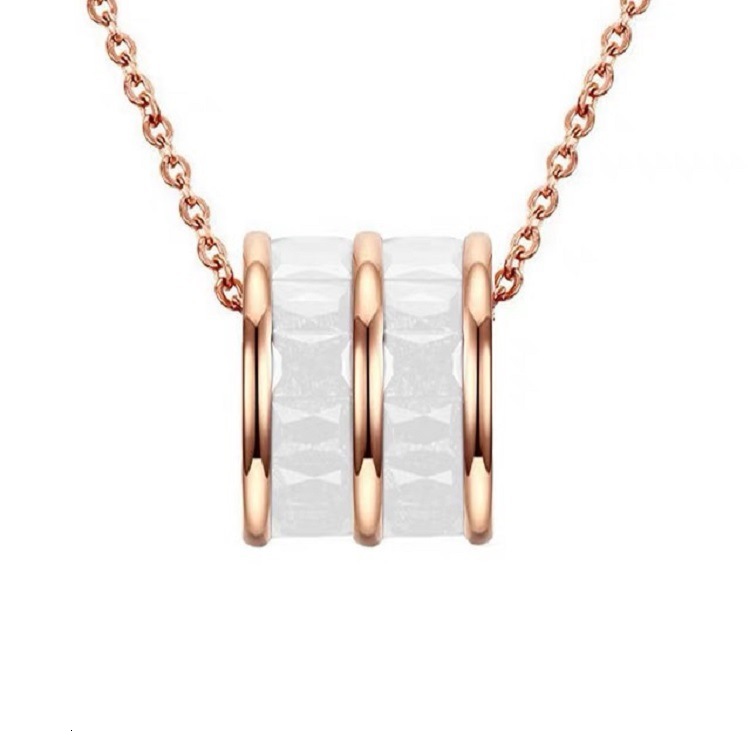Trendy Titanium Steel Light Double Row Ice Crystal Waist Necklace Ins Female Niche High-end Clavicle Chain