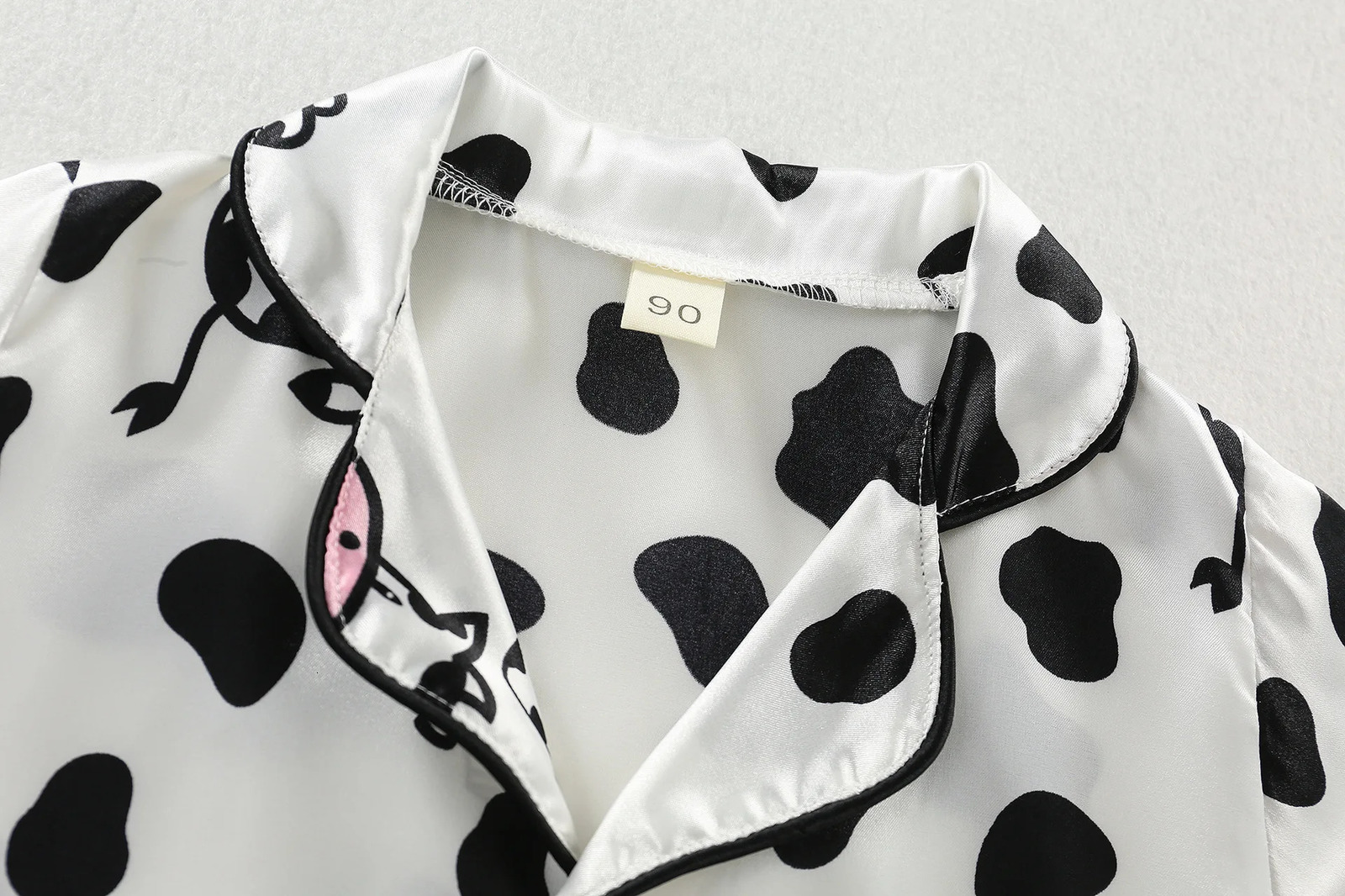 Children Summer Baby Boys Girls Short Sleeve Satin Bear T-shirts Pants Home Pajama 2Pcs/Sets Toddler Kids Sleepwear Clothes 250617