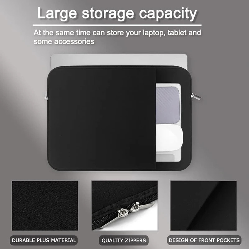 Laptop Bag Sleeve Case 13 14 15.6 Inch Computer Case For Air 13.3 Case Dell Asus HP Protective Bag 250605