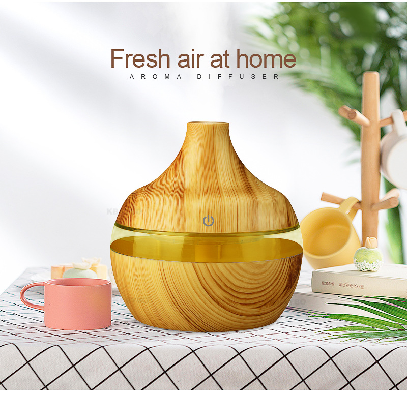 Portable USB Humidifier & Diffuser, 300ml, 7 Color LED, Auto Off, Small Cool Mist for Desk, Home, Office Gift