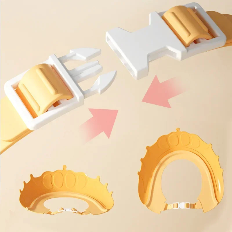 Silicone Shampoo Cap for borns and Kids Adjustable and Resizable Shower Hat with Ear Protection and Visor for Safe Bathing 250617