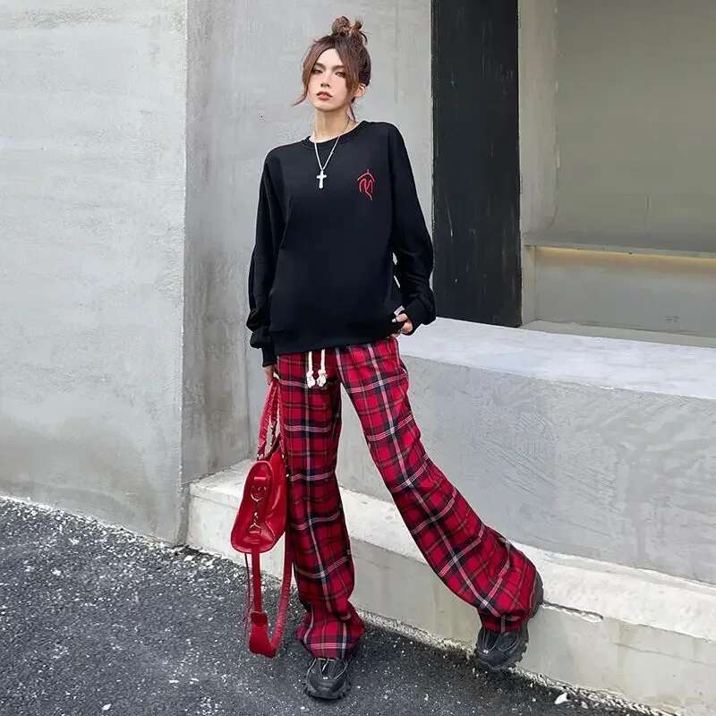Pants for Women With Pockets Korean Fashion Autumn Winter Woman Trousers Aesthetic High Quality Elastic Chic and Elegant Slacks
