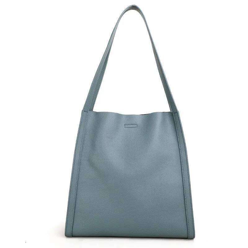 Aidrani New women's shoulder bag, made of 100% soft cowhide, large capacity portable underarm bag