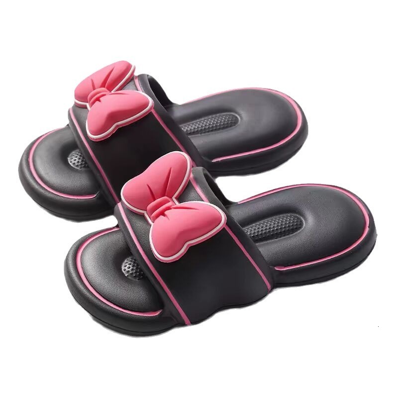 New bow tie shoes for daily commuting, summer women's sandals, fashionable outdoor soft women's slippers, designer sandals