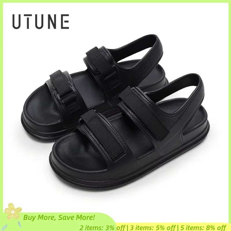 UTUNE Adjustable Non-slip Platform Sandals Comfortable Summer Beach for Women Outdoor Flip Flops 2025 Z250617