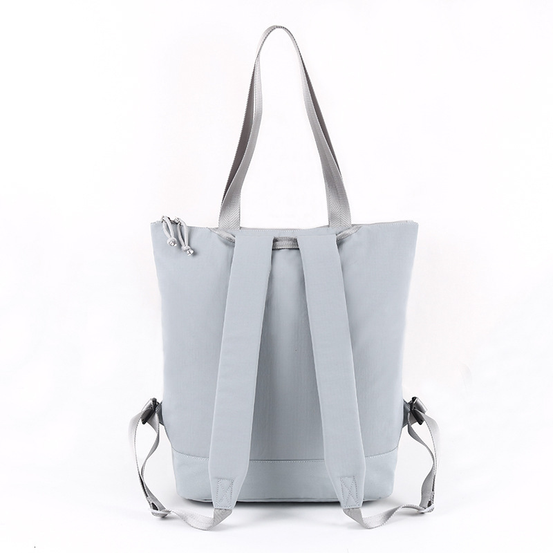New Women's Simple Backpack Lightweight Large Capacity Nylon Convertible Handbag Customizable