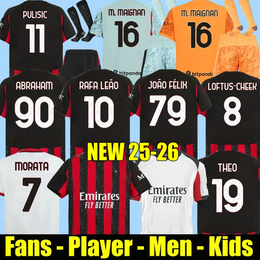 24 25 26 AC REIJNDERS KOCHE 125th anniversary soccer jerseys MilAn DE KETELAERE RAFA LEAO football shirt fourth 4th kids uniforms 2025 20026 GIMENEZ WALKER JOAO FELIX