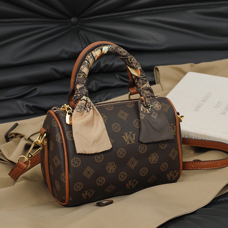 2025 free shipping women's designer luxury fashion temperament scarf crossbody bag handbag shoulder bag brown khaki