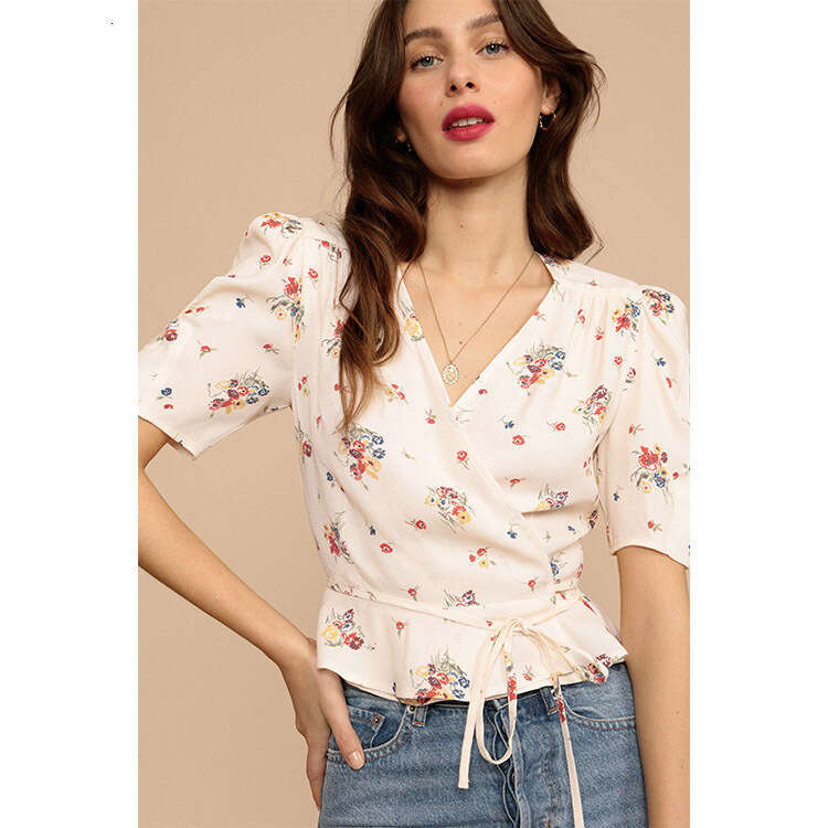 Dresses for Woman Party Robe Dress Wedding Guest Dress for Women Beach Dress Calf 343#rouj Silk Print Tie Top 2025 Summer New French Style Womens Fash