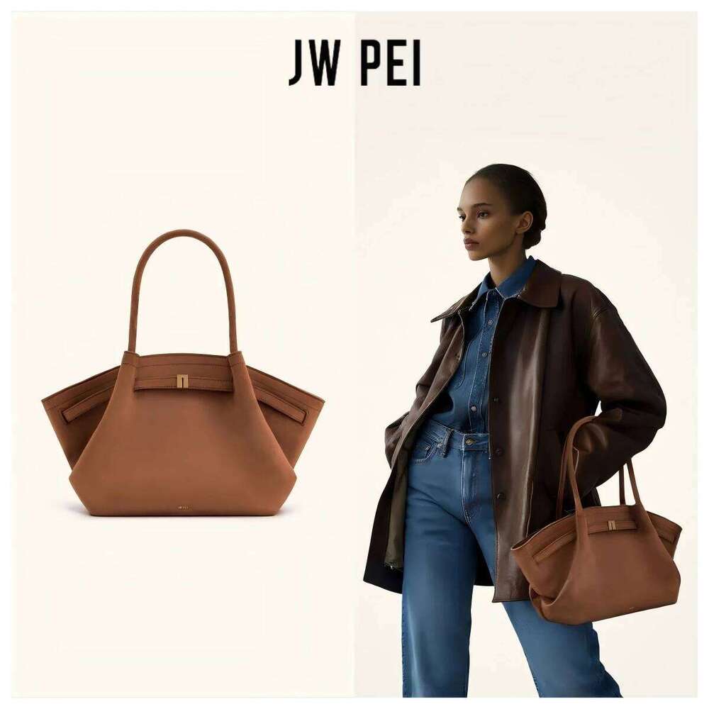 JW PEI Hana Large Size Chamois Leather Commuter Dumpling Bun Single Shoulder Slant Cross Underarm Tote Bag