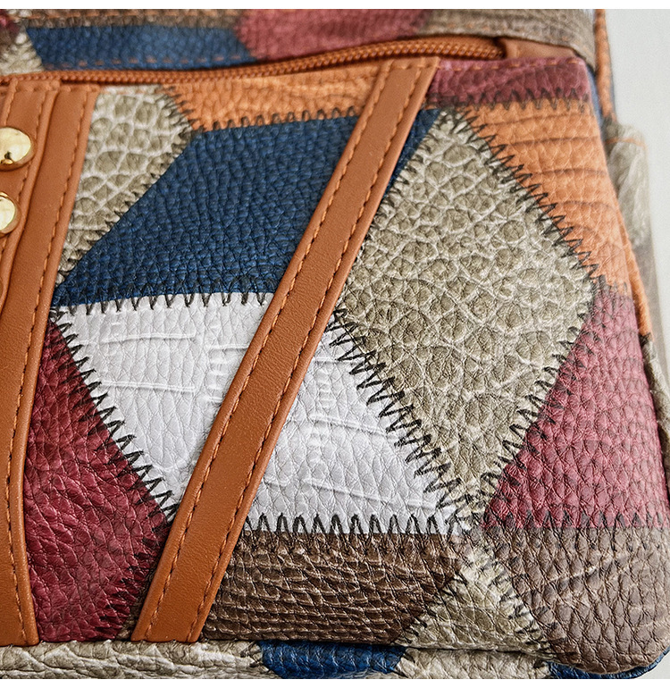 Free Shipping 2025 New Designer Bag Casual High-quality Shopping Bag Color Blocked Fashion Retro Multi Compartment Large Capacity Commuting Shoulder T