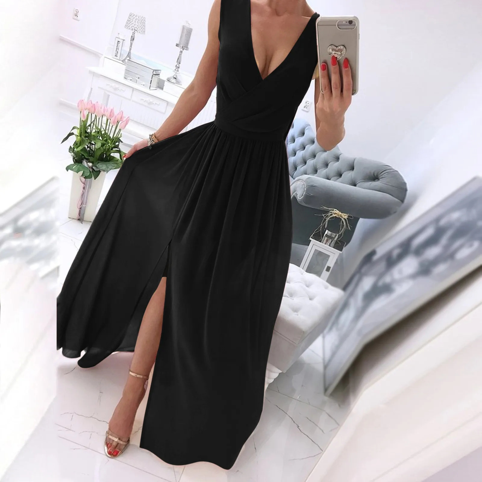 Women Evening Dress Formal Long Summer Female Knitted Home Sexy Prom Vintage Soft Holiday Elegant Party Dress For Ladies 250614