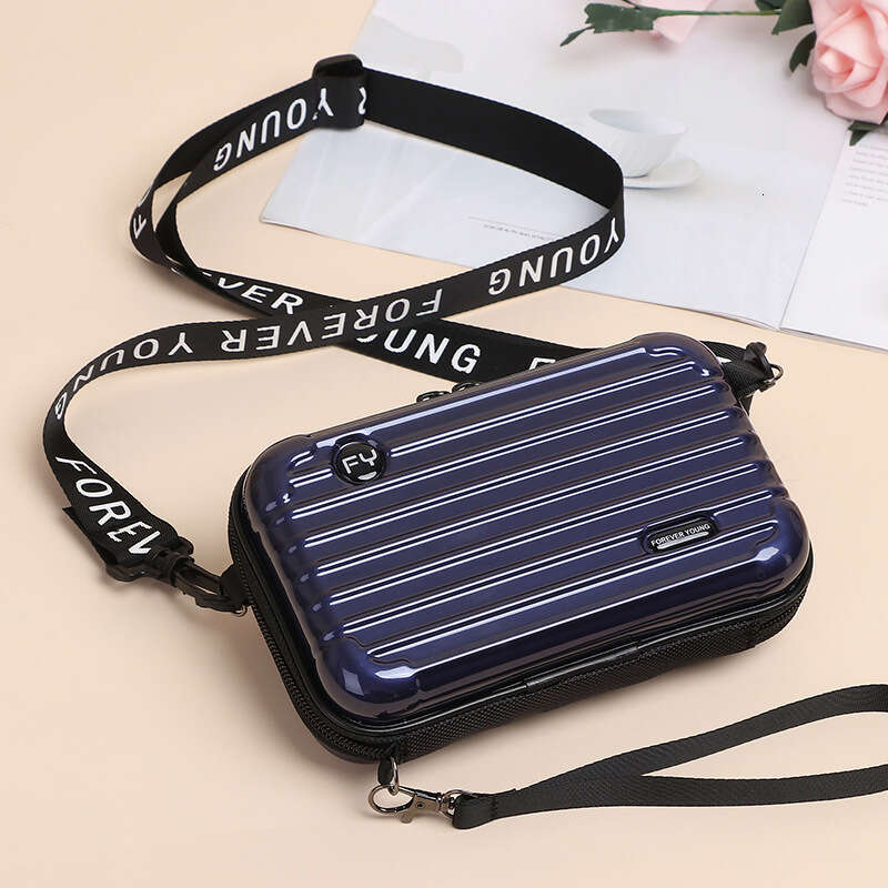 New Crossbody Shoulder PC Hard Shell Waterproof Makeup Travel Case Internet Celebrity Storage Toiletry Small Bag